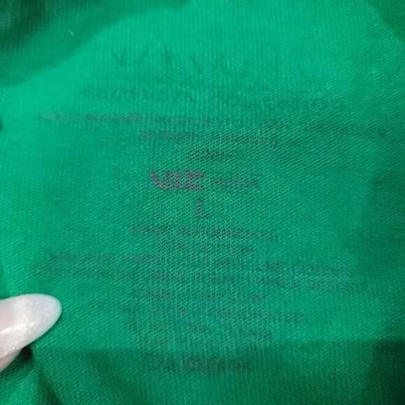 Naruto Uzumaki anime Green white Graphic T-Shirt men's size large small hole L - Picture 2 of 5